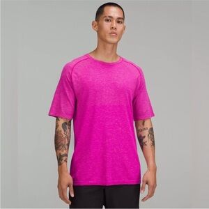 Lululemon Metal Vent Tech T Shirt 2.0 Men Large Pink Clay Purple
